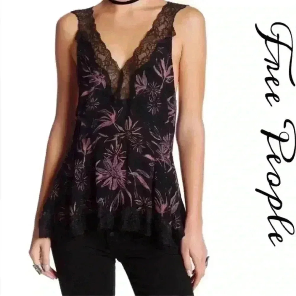 Intimately Free People Bell Flower V Tunic Tank
